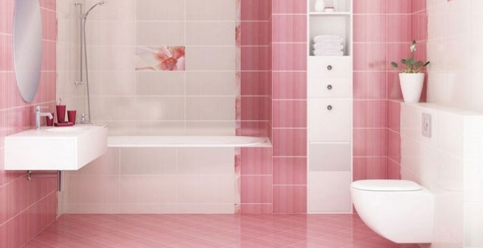 pink Porcelain tiles
